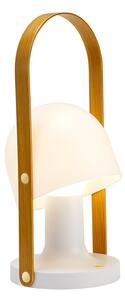 Stolní lampa MARSET, FollowMe Plus, stmívatelné, Dřevo, Obývací pokoj, Dřevo, Design