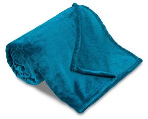 Deka z kolekce SLEEP WEEL. Přijemná deka z mikroflanelu v petrolejové barvě. Rozměr deky je 150x200 cm