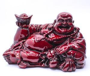 Buddha bohatství ležící - soška Feng shui B6
