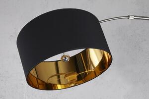 Stojací lampa FIRA, 180 cm, černá, zlatá