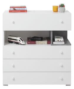 Komoda Sigma SI11 Barva: - beton + bílý lux + dub