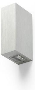 NICK II nástěnná česaný hliník 230V LED 2x3W IP54 3000K - RED - DESIGN RENDL