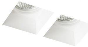 QUO SQ II zápustná sádrová 230V GU10 2x35W - RED - DESIGN RENDL