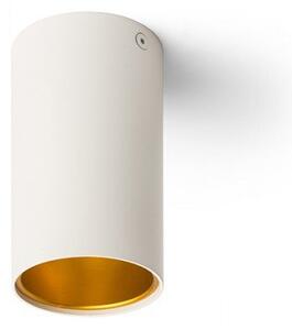 TUBA stropní matná bílá/zlatá 230V GU10 35W - RED - DESIGN RENDL