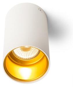 TUBA stropní matná bílá/zlatá 230V GU10 35W - RED - DESIGN RENDL