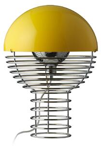 Stolní lampa Verpan, Wire Small, Metalická, Obývací pokoj, Kov, Design