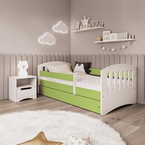 Dětská postel s úložným prostorem Klasik 160x80 cm, zelená