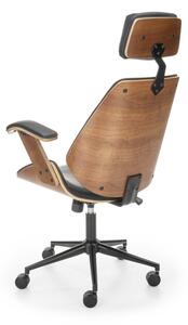 Kancelářská židle GANZO, 62x119-129x70, hnědá/černá