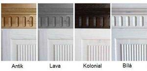 Dřevěná postel 140x200 borovice Malmo - Odstín Lava