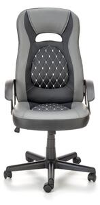 Kancelářská židle CASTANO, 60x107-117x64, černá/šedá