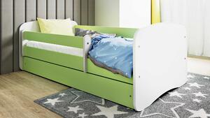 Dětská postel s úložným prostorem Sen 140X70 cm, zelená