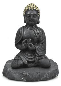 Šungit - Buddha zlatá hlava - soška Feng shui