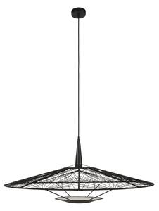Závěsná svítidlo Forestier, Carpa L, stmívatelné, Černá, Obývací pokoj, Tkanina / Textil, Design