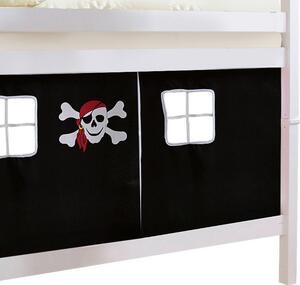 Poschodová Postel Pirát Sammy 90x200 Cm Bílá
