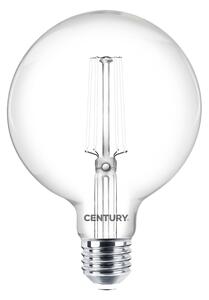 Designová LED žárovka CENTURY Globe 9W E27 4000K bílé vlákno