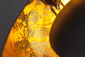 Závěsné svítidlo MOVIE 3-dílné, černá, zlatá