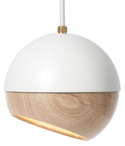 Závěsná svítidlo MATER, Ray M, stmívatelné, Bílá, Obývací pokoj, Dřevo, Design