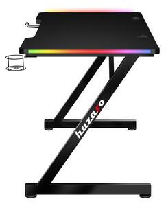 Huzaro Herní stůl Hero 2.5 s LED osvětlením - černá
