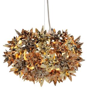 Závěsná svítidlo Kartell, Bloom S2, Zlatá / mosazná, Obývací pokoj, Plast, Design