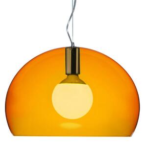Závěsná svítidlo Kartell, Small FL/Y, Oranžová, Obývací pokoj, Plast, Design