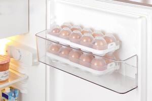 Nádoba na vejce do lednice, několikanásobné použití, sada 2 ks, bílá