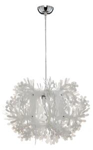 Závěsná svítidlo Slamp, FIORELLA, stmívatelné, Bílá, Obývací pokoj, Plast, Design