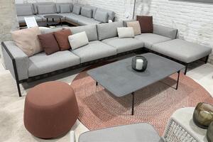 Tribu Rohová sedací sestava Natal Sofa SET 2A, Tribu, 370x188 cm, rám hliník barva wenge, potah kat. E Luxury Dolphin B72