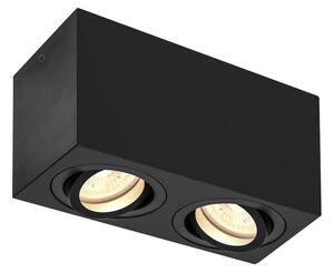 LA 1002005 TRILEDO Double, stropní nástavbové svítidlo, QPAR51, černá, max. 10W - BIG WHITE (SLV)