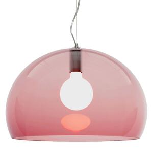 Závěsná svítidlo Kartell, FL/Y, stmívatelné, Červená, Obývací pokoj, Plast, Design