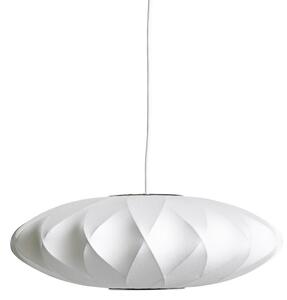 Závěsná svítidlo HAY, Nelson Saucer Bubble Crisscros, stmívatelné, Bílá, Obývací pokoj, Plast, Design