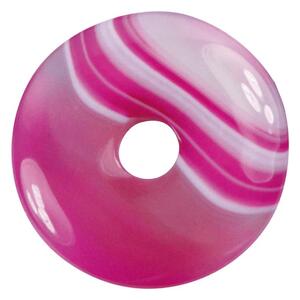 Achát - donut růžový