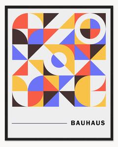 Zarámovaný digitální tisk Retro Moderns Bauhaus Poster