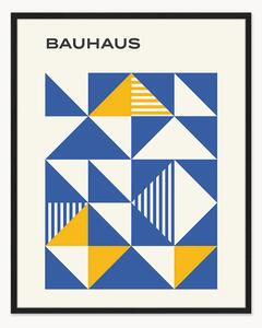 Zarámovaný digitální tisk Bauhaus Blue Poster
