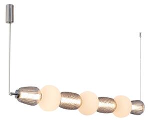 Závěsná svítidlo LOOM DESIGN, Pearl 7, stmívatelné, Šedá, Obývací pokoj, Sklo, Moderní