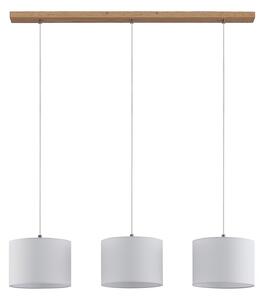 Závěsná svítidlo Lindby, Imarin, stmívatelné, Bílá, Ložnice, Tkanina / Textil, Moderní