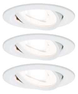 P 93431 Vestavné svítidlo LED Nova kruhové 3x6,5W GU10 bílá mat nastavitelné - PAULMANN