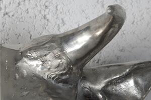 Dekorace Torus, 65 cm, stříbrná