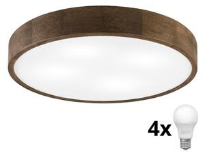 Brilagi - LED Stropní svítidlo CARVALHO 4xE27/60W/230V dub ořech pr. 57,5 cm