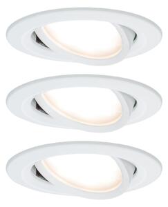 P 93485 Vestavné svítidlo LED Nova kruhové 3x6,5W bílá mat nastavitelné 3-krokové-stmívatelné - PAULMANN
