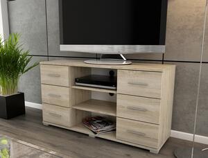Vysoký TV stolek Oskar TV, dub sonoma, výška 65 cm