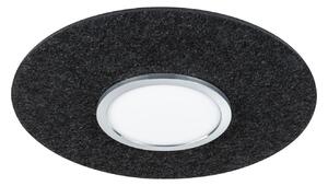 Stropní Lampa Paulmann, Tulga, stmívatelné, Černá, Obývací pokoj, Tkanina / Textil, Moderní