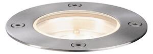 P 94228 Plug & Shine zemní svítidlo kruhové IP65 3000K 4W 24V stříbrná - PAULMANN