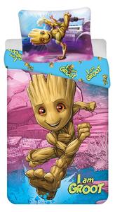 Jerry Fabrics Bavlněné povlečení Groot I am Groot, 140 x 200 cm, 70 x 90 cm