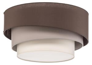 Stropní Lampa Euluna, Trio Max, stmívatelné, Hnědá / Rezavá, Obývací pokoj, Tkanina / Textil, Moderní