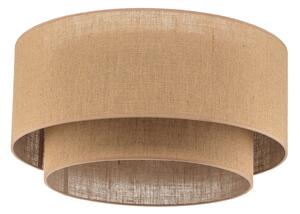 Stropní Lampa Euluna, Boho jute, stmívatelné, Hnědá / Rezavá, Obývací pokoj, Tkanina / Textil, Boho