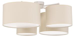 Stropní Lampa Euluna, Lodge, stmívatelné, Béžová, Obývací pokoj, Tkanina / Textil, Moderní