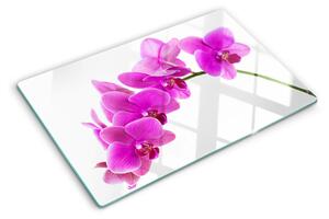 Krájecí prkénko skleněné Květy orchidejí v odstínech růžové ddk-nr-wm-00001805