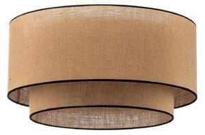 Stropní Lampa Euluna, Boho jute & black, stmívatelné, Hnědá / Rezavá, Obývací pokoj, Tkanina / Textil, Boho