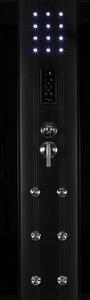 D‘Eluxe hydromasážní Sprchový Box d‘Eluxe MC14A1486 141x86x225cm, posuvné dveře, grafitové sklo, 5mm
