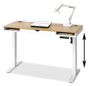 PC stolek Osto 120 (dub bílý + bílá). Akce -15%